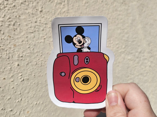 Mickey Mouse Camera Sticker