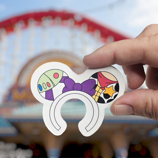 Toy Story Buzz Lightyear And Woody  Ear Sticker