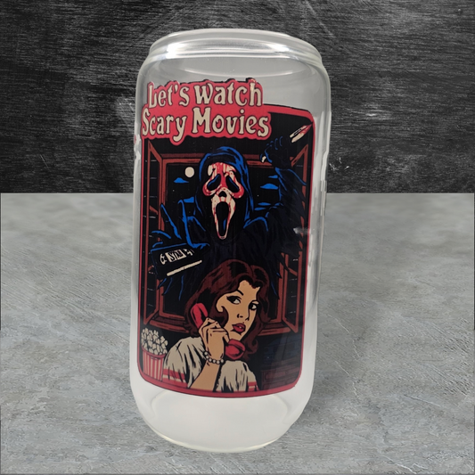 Scream Ghostface 16oz Glass Cup