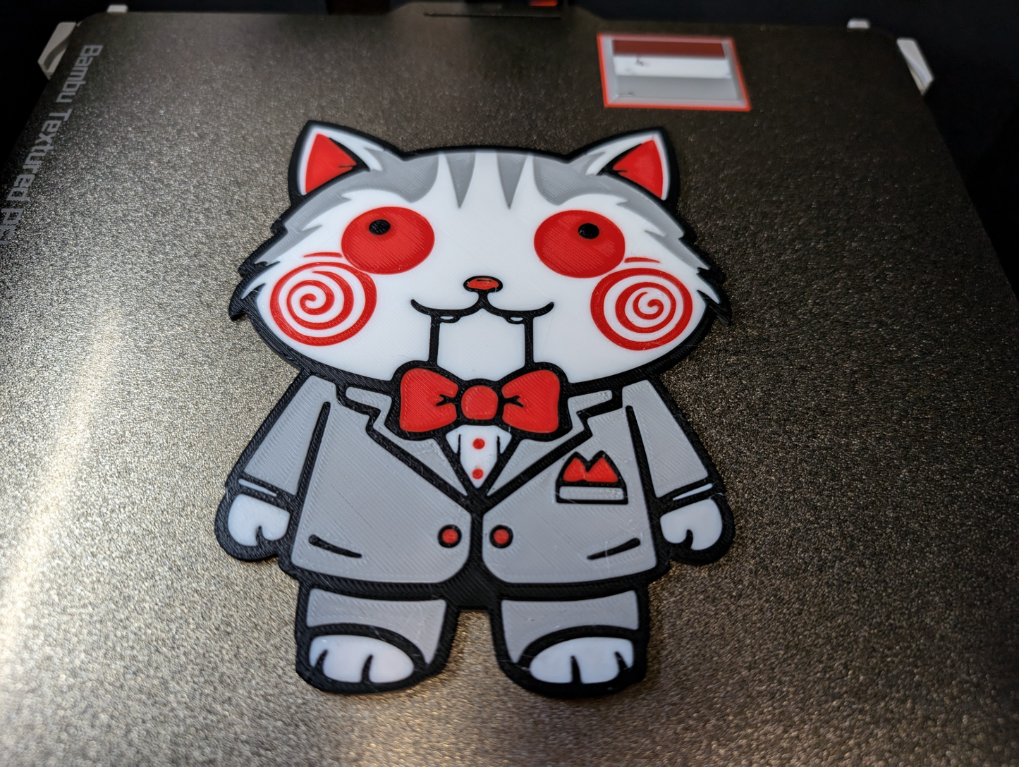 Saw Jigsaw Cat Wallart