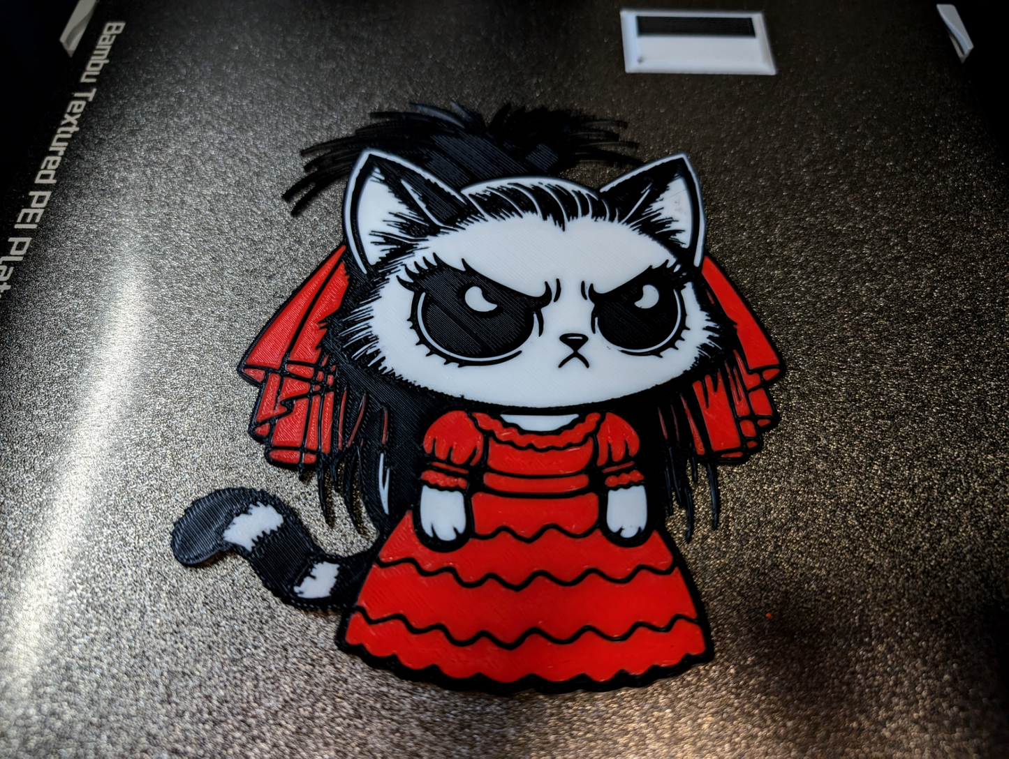 Beetlejuice and Lydia Collection Cat Wallart