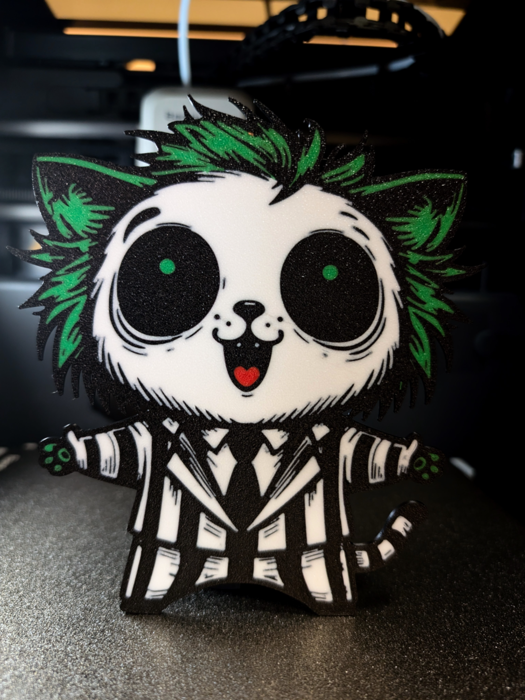 Beetlejuice and Lydia Collection Cat Wallart